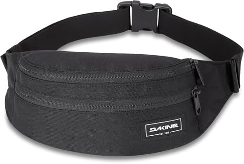 Dakine Gürteltasche Black – Robuste & wetterfeste Hüfttasche in Schwarz aus Baumwollmischung & Cordura 1000D Nylon für Outdoor-Abenteuer & Reisen, Maße: 23 x 15 x 8 cm