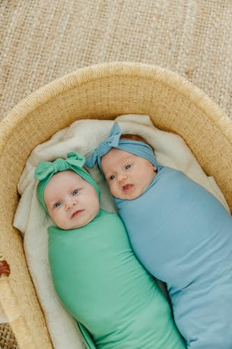 Image of Copper Pearl Swaddle Blankets for Newborns | Soft Stretchy Receiving Blankets for Boys and Girls | Large 46 x 46 Inch Baby Blankets | Lightweight and Breathable Swaddles | Robin