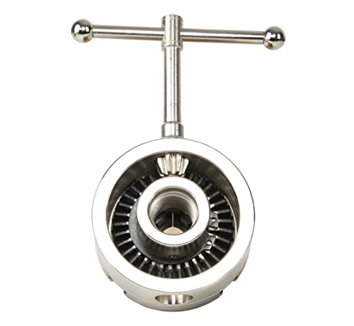 Vinwox Sck4-3.5Nv-Set 3-1/2” Wood Lathe Gear Chuck Set, Wood Lathe Key Chuck Set, 4-Jaw Self-Centering Chuck, 1"X8Tpi Thread And 3/4”-16Tpi Adapter #TOP7