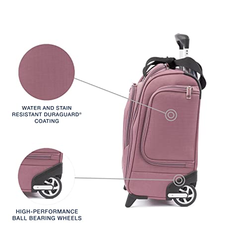 Image of Travelpro Maxlite 5 | Rolling Underseat Bag, Dusty Rose Pink, 15-Inch, Maxlite 5 Rolling Underseat Compact Carry-on Bag