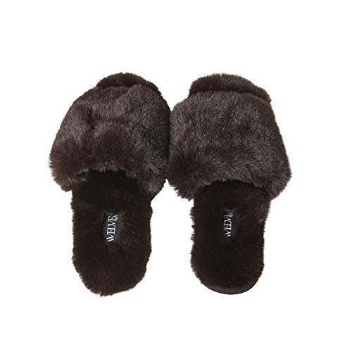 Twelve AM Co. Womens So Good Fluffy Slippers