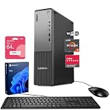 Lenovo ThinkCentre Neo 55s SFF Business AI Desktop, AMD Ryzen 7 250 (up to 5.10 GHz), 16GB DDR5, 1TB SSD, Wi-Fi 6, DP, Support 2-Monitor 4K, Wired KB & Mouse, Win 11 Pro, Flash Drive Bundle
