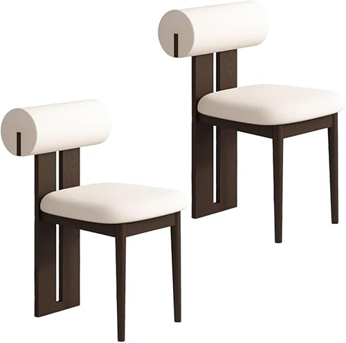 Miniatura 20 de YVYKFZD Juego de sillas de comedor de madera, sillas de cocina tapizadas, silla de comedor sin brazos, silla de sala de estar única, para oficinas,