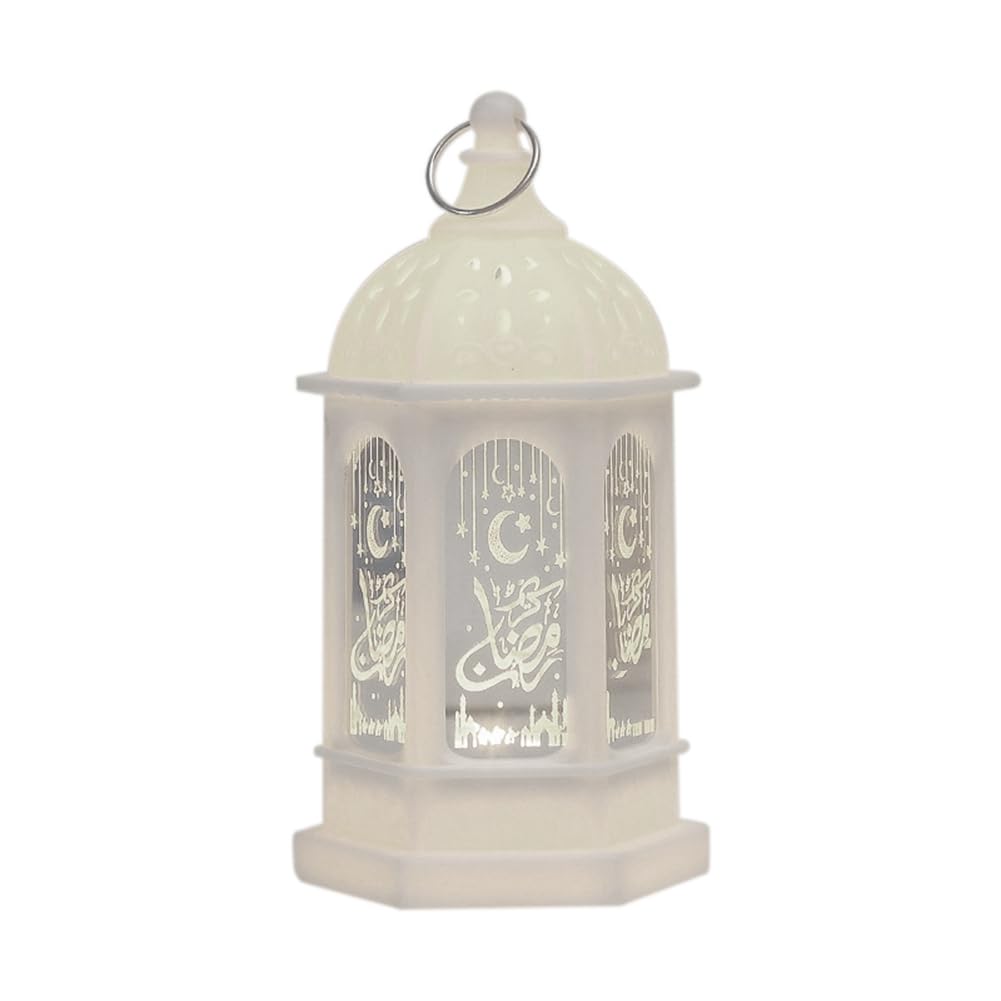 Lwaviwer Eid Mubarak Led Lantern Ornaments Ramadan Lantern Nightlight Lighting Home Decorations Ramadan Festival Gifts,F