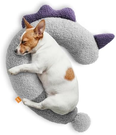 HiPetpy Dog Calming Pillow - Soft Neck Pillow for Dogs, Washable Sleep Pillow for Better Sleep, Reduces Anxiety, Gift for Small/Medium/Large Dogs and Cats