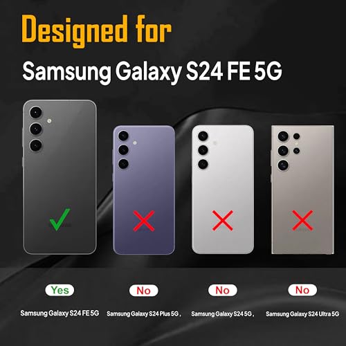 Image of Zapcase Back Case for Samsung Galaxy S24 FE 5G | Slim Lifetime Anti-Yellow Crystal-Clear Cover with Elevated Camera Protection & MagSafe Compatibility | Premium German Polycarbonate | Clear