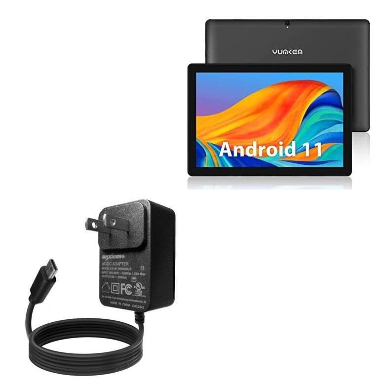 Cargador BoxWave para Tablet Android YUMKEM U221 con cable integrado miniatura 1