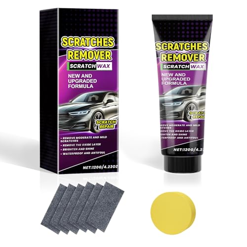 2025 Nuevo Car Scratch Repair Paste Polishing Wax, Pasta Reparación Arañazos Coche, Cars Scratch Repair Kit, Con Nano Paño y Esponja, Adecuado para Varios Tipos de Coches y Colores
