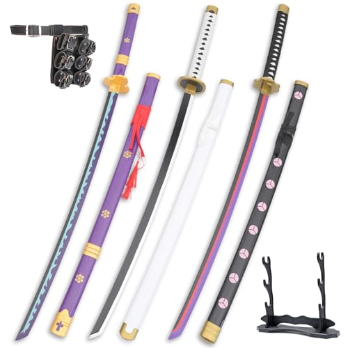 Cold Blade Katana Sword - 41 inches Katana Replica with Holster Belt and Display Stand - Sword with Authentic Design Qiuhezi