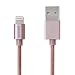 [Apple MFi Certified] Zendure 3.3 ft 39 inch (100 cm 1 meter) Nylon Braided USB Charge/Sync Cable with Lightning Connector for iPhone 6 / 6 Plus, iPad Air 2 and More (Rose Gold)