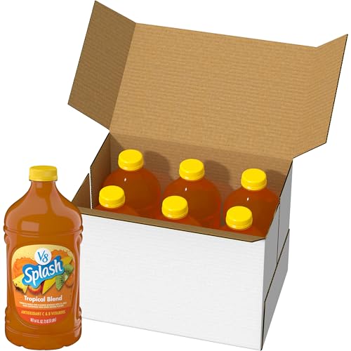 Image of V8 Splash Tropical Blend Flavored Beverage, 64 fl oz Bottle (6 Pack)