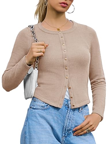 Totatuit Womens Cardigan Sweaters Button Up Lightweight Casual Trendy