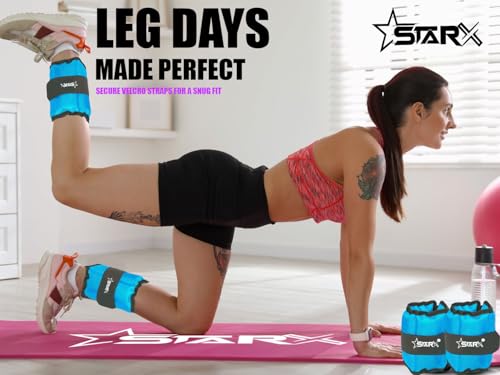Image of Star X Weight Band Pair | Resistance Exercise | Wrist Ankle | Fitness Band | Unisex Workout Equipment | Finest-Quality Polyester Adjustable Weight | Multi-Purpose