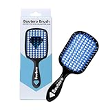 Bautero Detangler Brush for Curly Thick Hair – Pain-Free Detangling for 4C Coily Natural Hair – Reduces Breakage & Shedding – Wet or Dry Vented Brush for Women