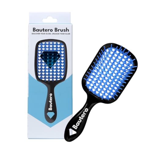 Bautero Detangler Brush for Curly Thick Hair – Pain-Free Detangling for 4C Coily Natural Hair –...