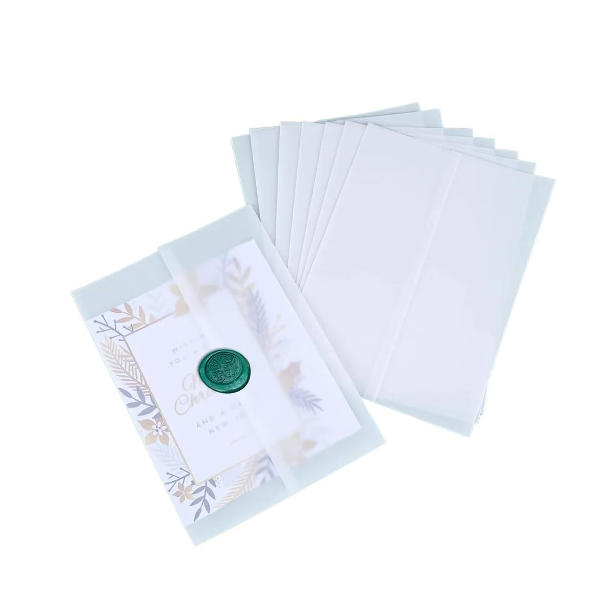 Papier do scrapbookingu w stylu vintage, dekoracyjny papier rzemieślniczy, 120 sztuk wstępnie złożonego papieru welinowego, przezroczyste okłady 5X7 cali do druku