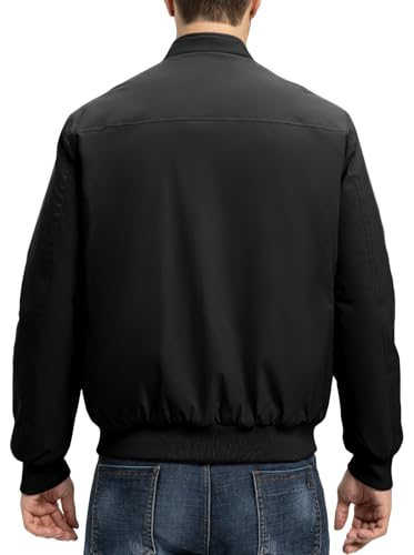 Rdruko Men's Winter Lightweight Bomber Jackets Windbreaker Golf Casual Fall Water Resistant Stylish Quilted Coat4