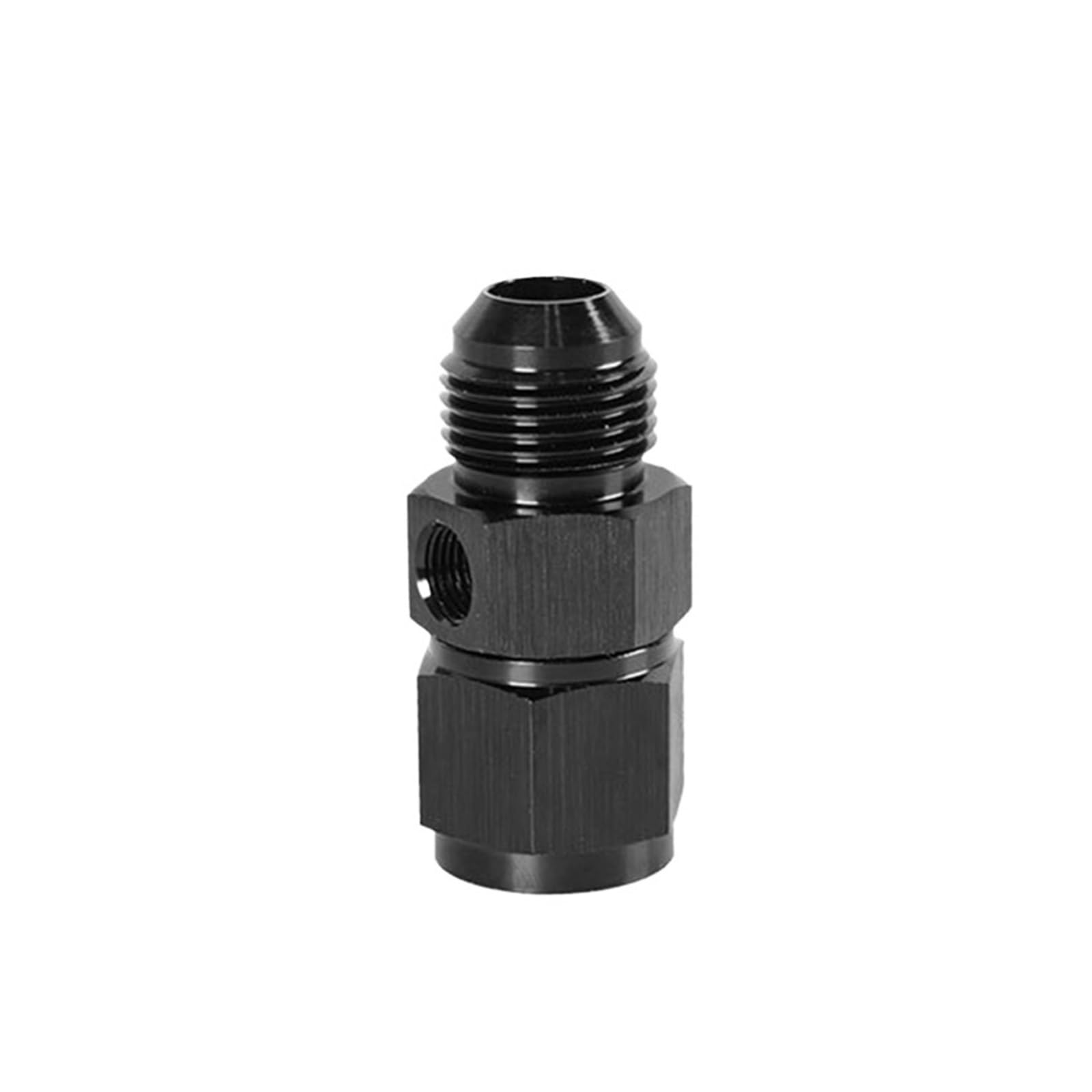Pneshgtt An6 An4 An8 An10-1/8 Npt An Swivel Joint Connection Compatible With Gauge Sensor Side Port Adapter Alloy Flare Fitting Part(An6)