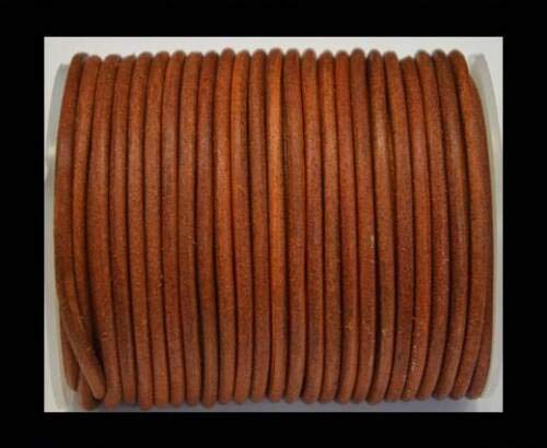 HoitoDeals 5mm Real Round Leather Cord String Lace Thong For Jewellery (1 Meter)