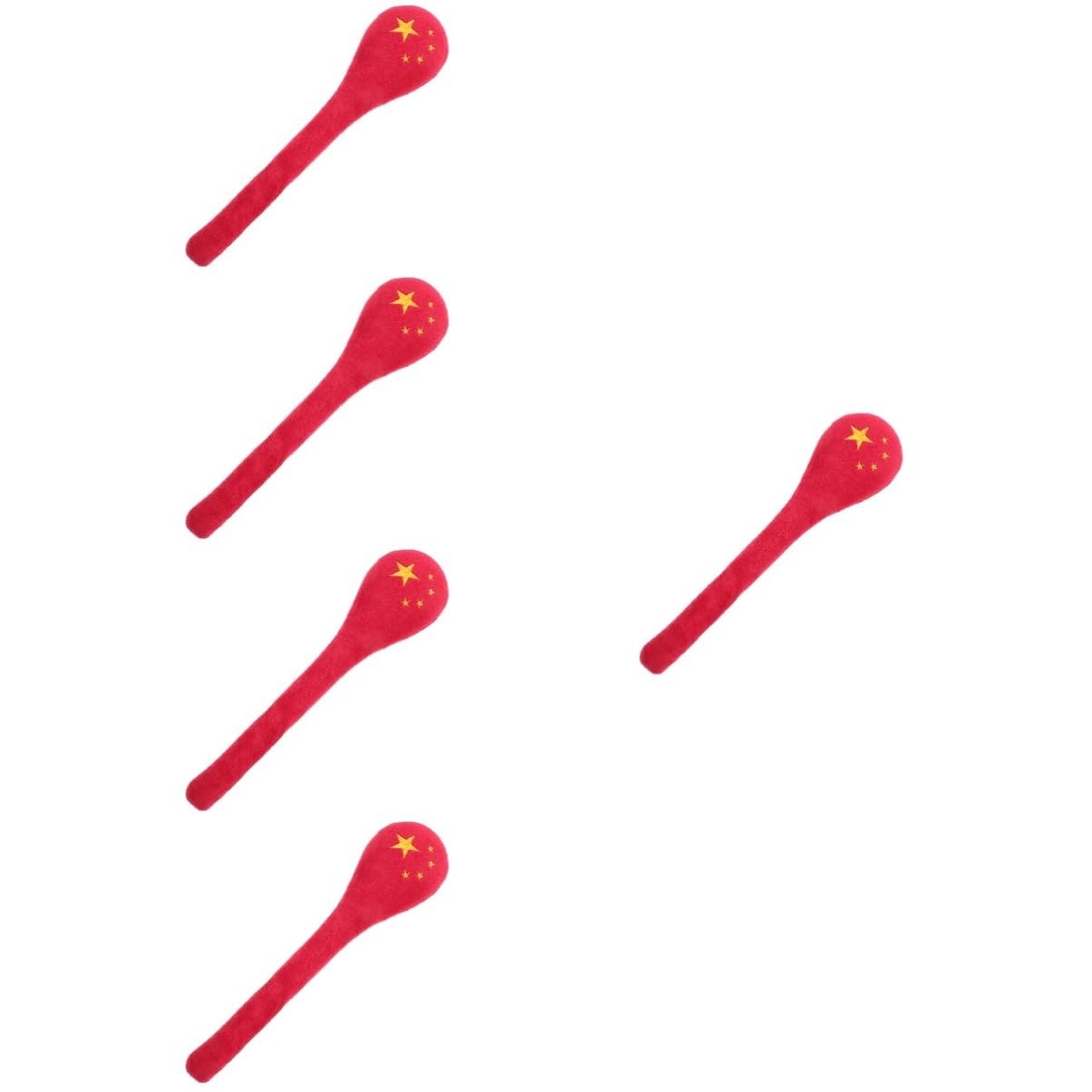 VALICLUD 5 Stück Meridian Paida Stick Muskeln Bein Stickwalze Schulter werkzeug rückenmassagegerät hammer Selbstmassagegerät für den Rücken Triggerpunkt-Massagegerät Massagestab Flanell rot