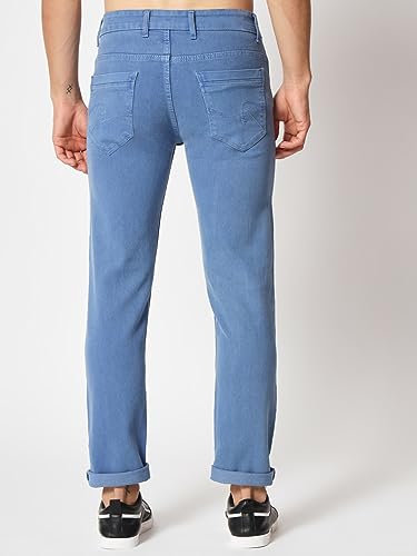 Image of KARGEENS Men Kargeens Men's Jeans Pant Slim Fit Stretchable Casual Wear Low Rise Cotton Blend Denim