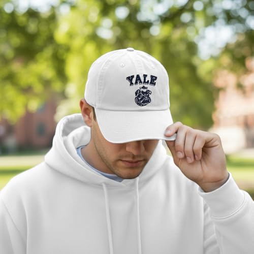 Gorra Bordada Yale University Bulldogs Blanca Ajustable miniatura 5