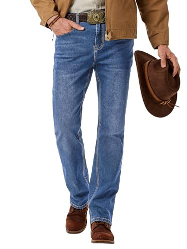 Finding the Best Boots for Selvedge Jeans: Your Ultimate Guide 12 JMIERR Men's Stretch Jeans Boot Cut Western Retro Cowboy Straight Leg Denim Pants