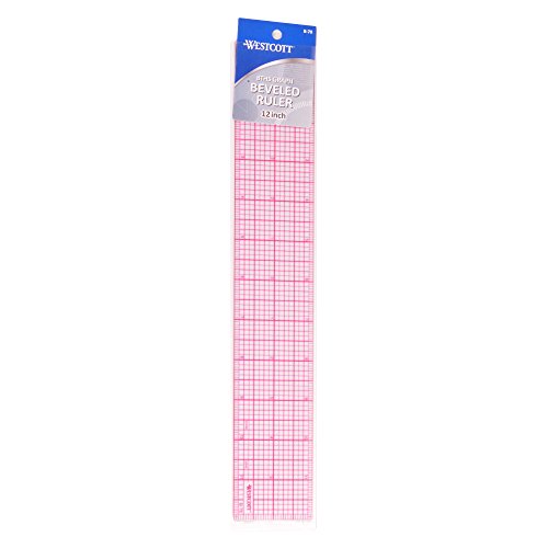Westcott B-70 8Ths Graph Beveled Ruler, 12 In #TOP2