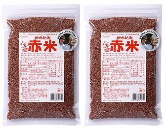 無添加 国内産赤米250g×2パック・ネコポス便・赤米は古代米の一種でプチプチとした食感。