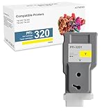 AOTMENDI PFI-320Y Ink Cartridge 300ml Pigment PFI 320 2893C001AA Ink Tank Replacement for Canon imagePROGRAF TM-200 TM-205 TM-300 TM-305 (1-Pack, Yellow)