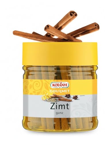 KOTÁNYI Zimt - ca. 30 Zimtstangen zum Backen & Kochen - Für Suppen, Eintöpfe, Glühwein & mehr - Cinnamon - Großpackung mit ca. 30 Stangen, 130g - [Jetzt KOTÁNYI Gewürze kaufen!]