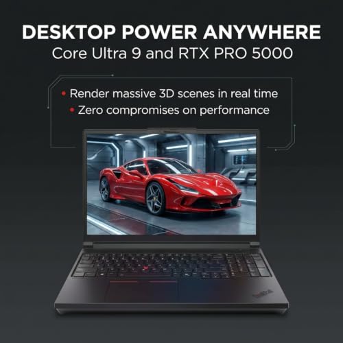 Image of Mavark Lenovo ThinkPad P16 Gen 3 Mobile Workstation - Core Ultra 9 285HX vPro, 12TB SSD 128GB RAM 16″ 3.2K OLED Touch RTX PRO 5000 Blackwell GPU 24GB Win 11 Pro