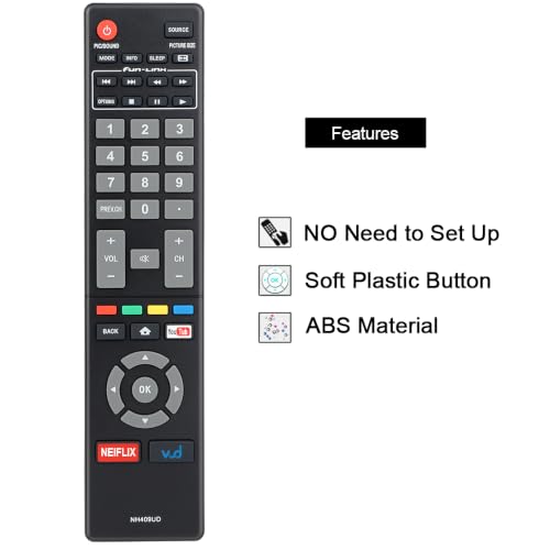 Image of for Magnavox-TV-Remote-Control-Replacement, Compatible with Magnavox LED HDTV Smart TVs (NH409UD)