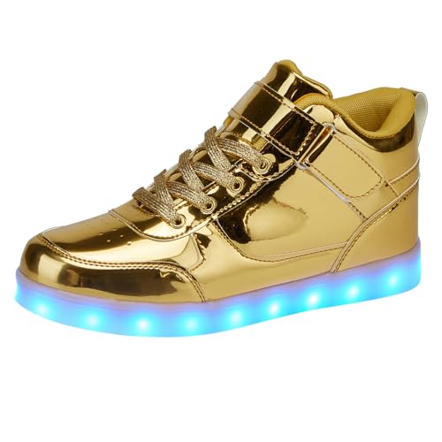 SANYES USB Charging Light Up Shoes Sports LED Shoes Dancing Sneakers
