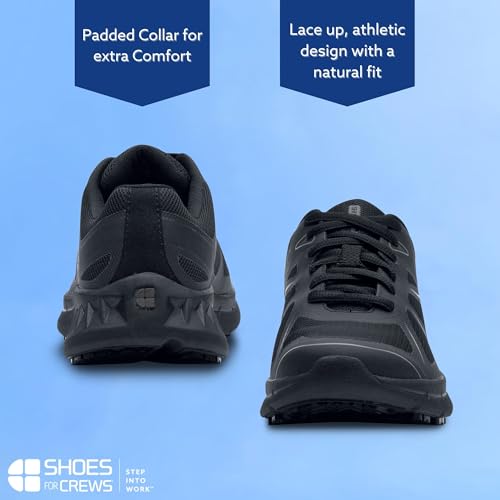 Image of Shoes for Crews Women's Slip-Resistant Work Sneakers - Comfortable, Lightweight, Water-Resistant & Non-Slip Safety Shoes for Women - Ideal for Food Service, Healthcare, Retail & More - Vitality II