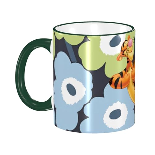 Asamike ������� �}�O�J�b�v 330ml ���킢�� ���܂̃v�[���� �e�B�K�[ �}�O �R�[�q�[�J�b�v ���� �Z���~�b�N mug �J�b�v ��e�� �ϔM �ϗ� �d�q�����W�Ή� �R�b�v �l�C �a���� ��̓� ���̓� �F�l �v���[���g MGZ0385 �Z�ΐF