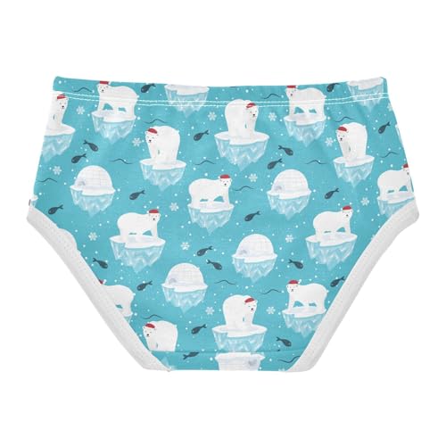 Girls' Underwear Polar Bear Cotton Stretch Comfort Toddler Panties2
