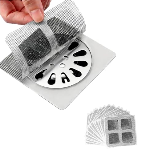Disposable Hair Drain Stickers, Upgrade Disposable Shower Drain C...
