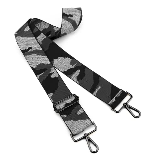 Image of ZOOEASS Nickel Buckles Wide Shoulder Strap Adjustable Replacement Belt Gun Buckles Guitar Style Crossbody Bag Strap