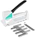HAUSHOF Light Duty Staple Gun, Decorating Stapler Kit with 800 Staples 1/4''-3/8'' and Staple Remover