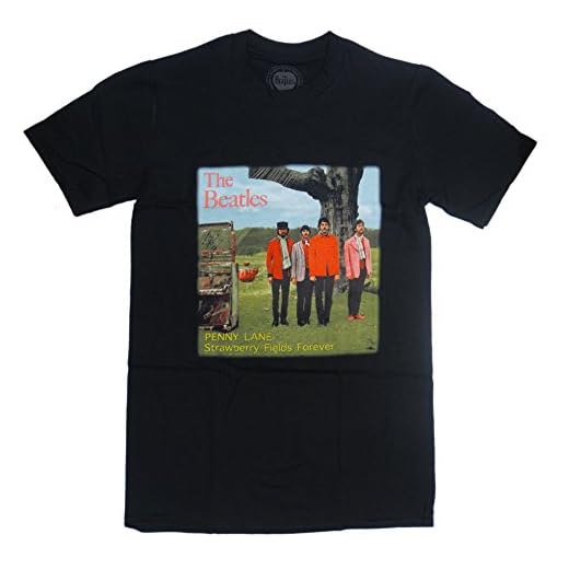 Los BEATLES merchandising oficial Uni-Sexo camiseta nueva STRAWBERRY FIELDS N...