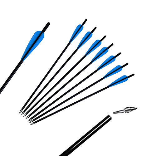 Crossbow Bolts Arrows Hunting Arrows Archery Carbon Arrows Arrows 20" Crossbow Bolts With 4" Vanes(Pack Of 12) #TOP4