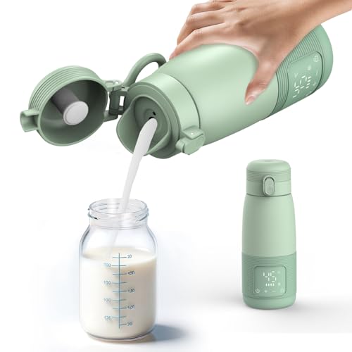 Image of Portable Milk Warmer for Baby,Cordless Bottle Warmer for Water, Breastmilk, Baby Formula On The Go, Fast Warming & Precise Temp Control, USB Rechargeable Bottle Warmer for Travel, Car, Outdoors,12oz.