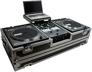 Harmony HC2T1272WLT DJ Battle Coffin Compatible with (2) Rane 12 Turntables & Rane 72 Mixer - Case Only