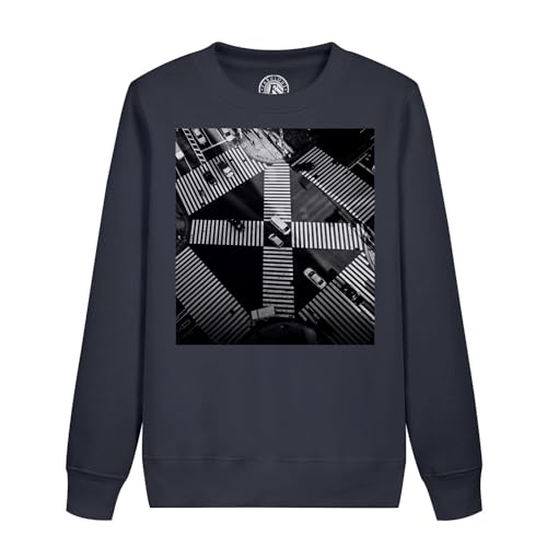 Sweatshirt enfant Shibuya Tokyo photo noir et blanc pull imprimé mode japon