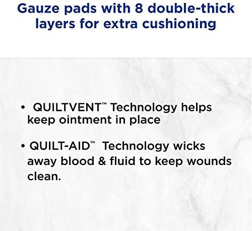 Johnson & Johnson Band-Aid First Aid Gauze Pads, 4 Inch x 4 Inch, 25 Count (Pack of 2)