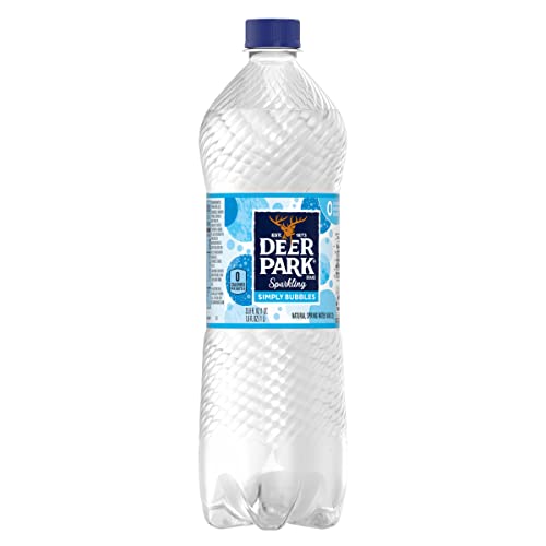 Deer Park Sparkling Water, Simply Bubbles, 33.8 oz. Bottle