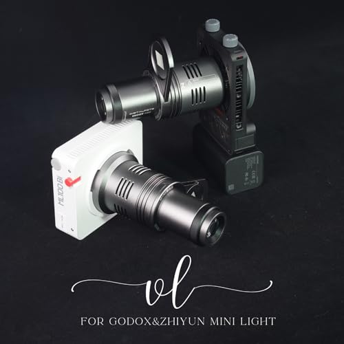 Image of DIFESURO CX100 Mini Optical Snoot Gobos Accessories with ZY Mount Adapter, Spotlight Attachment Shape Light Compatible with ZHIYUN Molus X100, CX100, Godox ML100BI, ML100R