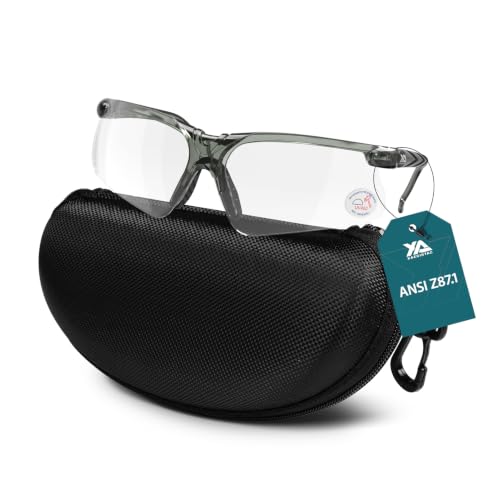 Image of xaegistac Shooting Glasses with Case-Safety Glasses Anti Fog | Z87.1 Certificated Impact Resistance Safety Glasses for Hunting Shooting Sports