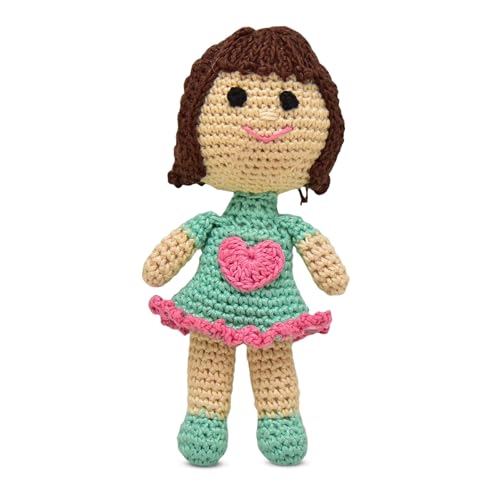 Image of Happy Threads Handmade Crochet Doll - Terrific | Amigurumi Toys for Girls & Boys | Soft Doll for Kids | Ideal Crochet Soft Toys for Gifting & Nursery Decor, Eco-Friendly, BIS Certified (100% Cotton)